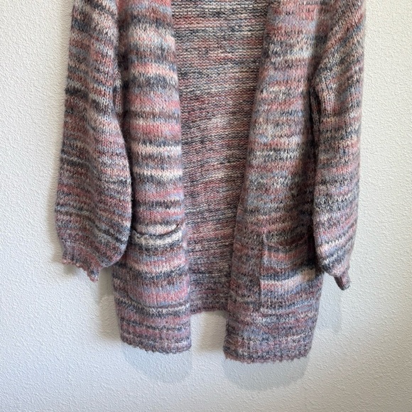 Le Superbe Overcast Cardigan Womens Medium Multicolored Boho Space Dye Knitted - Picture 5 of 12